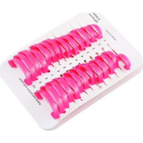 26 PCS/SET Reusable Soft Plastic Nail Polish Stencil Nail Polish Glue Model Spill Proof Manicure Protector Tools