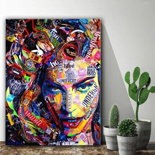 Abstract Graffiti Art Colorful Posters And Prints Decorative Canvas Painting Pictures Artwork Wall Decor for Living Room Cuadros