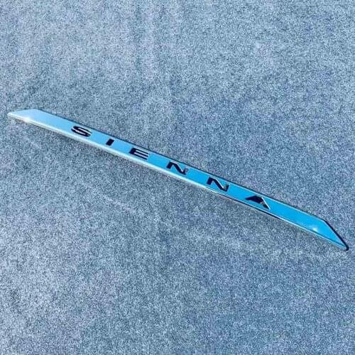 For 2021 2022 Toyota Sienna Accessories Rear Trunk Tailgate Rear Door Lid Cover Molding Trim Protector Sticker ABS Car Styling