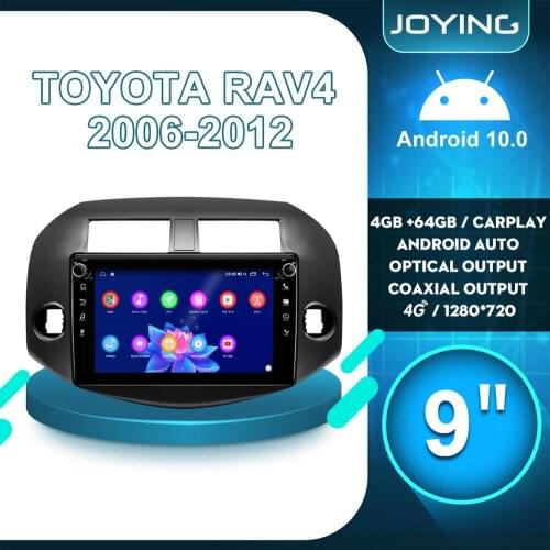 9 inch 1 din Radio with Display Android 10 Car Stereo Multimedia Player Head Unit For Toyota RAV4 RAV 4 2006 2012 Carplay 4G DVR