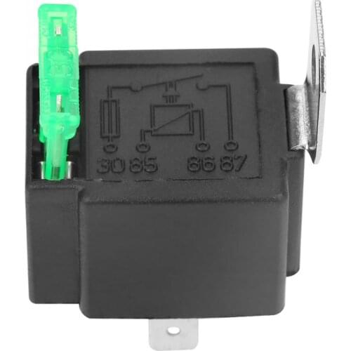 Auto Fused ON OFF Relay DC 12V 30A 4 Pin Normally Open Contacts Fused With Bracket Insurance Film Car Fuse With Shell