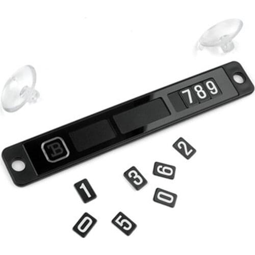 Car Temporary Parking Card Phone Number Card Plate Telephone Number Car Park Stop Automobile Accessories