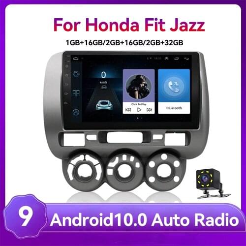 For 04 Honda Fit left peptide Android 9" & 10" 2.5D GPS 2 DIN Android Car Multimedia Player interchangeable 2G+32G 1+16G 2G+16G