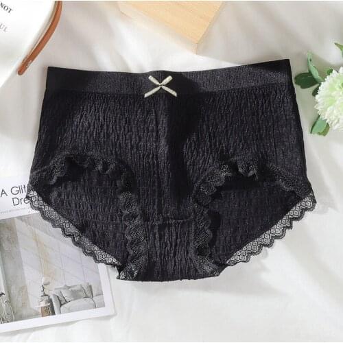 Seamless Panties for Women 2021 New Fashion Thong Panties Comfortable Mid Waist Underwear for Women Soft Sexy Ropa Mujer