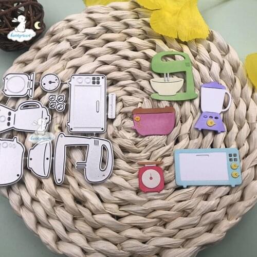 Bunnymoon Kitchenware Metal Cutting Dies Stencils for DIY Scrapbooking/photo Album stamps Decorative Embossing DIY Paper