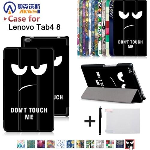 Case for Lenovo Tab 4 8 TB-8504F/ 8504N 2017 Released 8" Tablet with Triangle Stand Ultra Slim Cover
