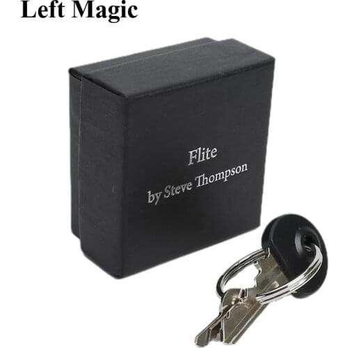 Flite by Steve Thompson Borrowed Ring To Keychain Magic Tricks For Professional Magician Appearing/Vanising Illusions Mentalism