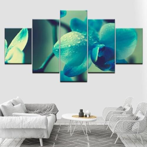 The beautiful flowers 5 Piece HD Wallpapers Art Canvas Print modern Poster Modular art painting for living room Home Decor