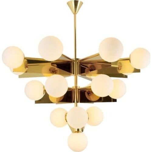 Nordic Lustre Plate Gold Metal Led Chandelier G9 Luminaria Glass Globe Pendant Chandelier Indoor Lighting Led Lampapras Fixtures