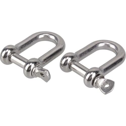 M12 304 Stainless Steel Shackle Screw Pin D Anchor Shackle European Style of 2