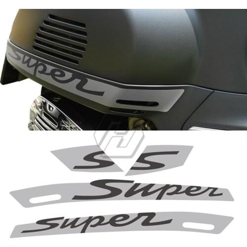 Motorcycle Decal "Super" Sticker Case for Vespa GTS 300 Ie GTS300 Super Sport