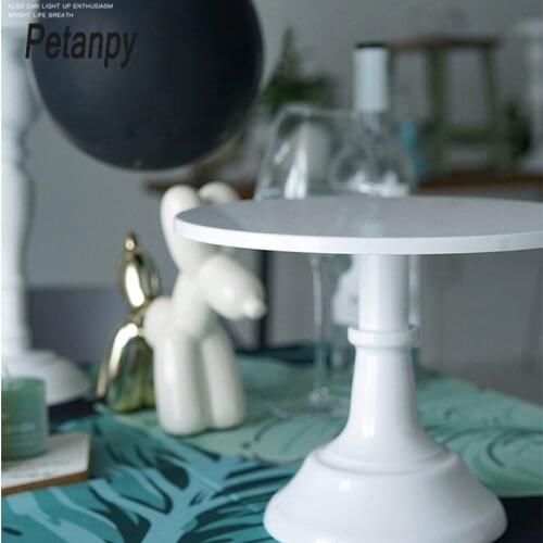 3 Colors Round High Feet Cake Stand Set Round Metal Crystal Cupcake Dessert Display Pedestal Wedding Party Display Holder