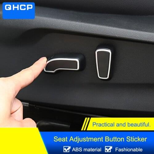 QHCP Seat Adjust Switch Button Cover Car Stickers Trims For Subaru Forester Outback Legacy XV 2013 2014 2015 2016 2017 2018 2019
