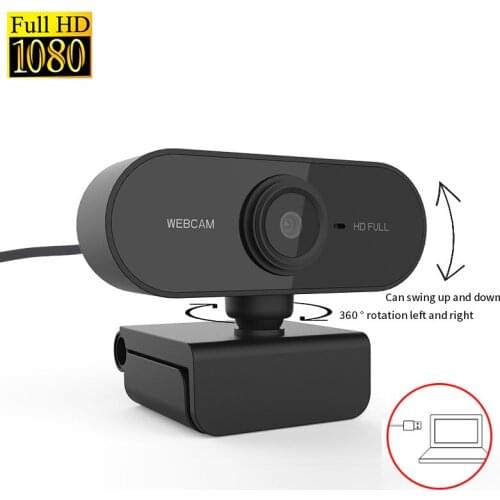 Webcam Full HD 1080P USB Mini Camera Gaming webcam 1080P Webcam 4K Built-in Microphone Flexible Rotatable for Laptops Desktop