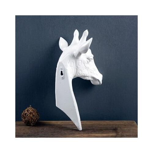 Giraffes are European Creative eagle head animal head style wall hanging home living room decoration Crafts sculpture