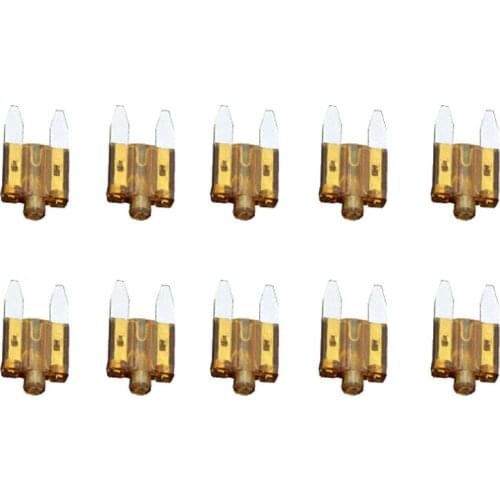 10 PCS 7.5A Small Fuse inserts car insurance tablets small fuse with lamp car inserts fuse