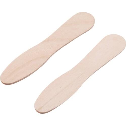 120 PCS / Lot DIY Ice Cream Popsicle Sticks Natural Wooden Sticks Ice Cream Spoon Hand Crafts Art Ice Cream Lolly Cake Tools