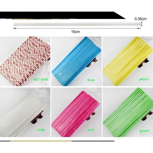 200 PCS 1 LOT Candy Chocolate Lollipop Cake paper sticks Solid Food Grade Wands Baking Tools 150mm * 3.5 mm freeshipping
