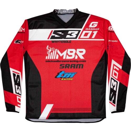 MBR TEAM mtb motocross Jersey downhill MX mountain bike shirt DH maillot ciclismo bmx Quick drying cycling jersey
