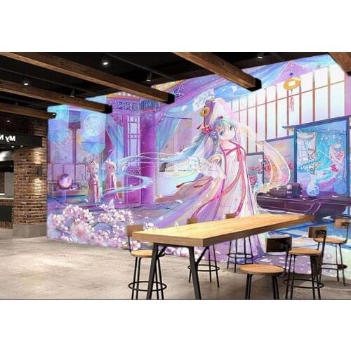 3d room photo wallpaper custom mural non-woven Anime beautiful girl picture painting 3d wall murals wallpaper for walls 3 d