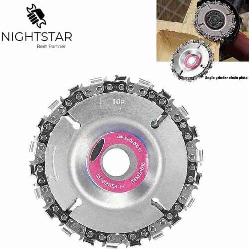 4 Inch Saw Blade Grinder Disc Fine Chain 4 Inch Angle Carving Culpting Wood For 100/115 Angle Grinder w/Retail Packing