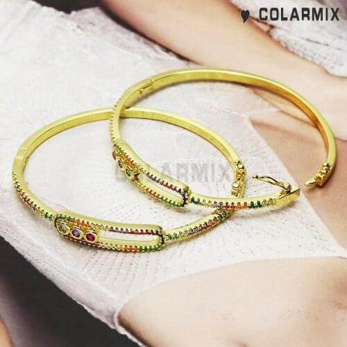 4 PIECES Zircon jewelry bangle cuff bangle for women fashion jewelry zircon accessories bracelets 51159