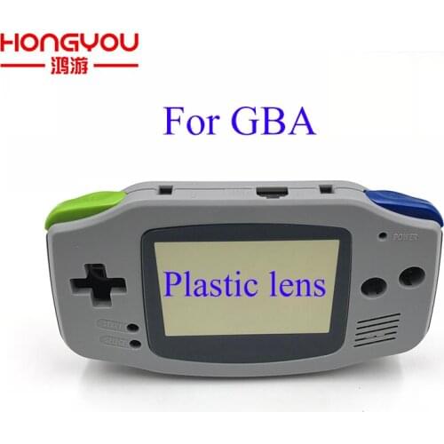 6Pcs Replacement Full Set gray Housing Case For Super Famicom Version gray Shell Cover for Nintendo GBA Gameboy Advance Case