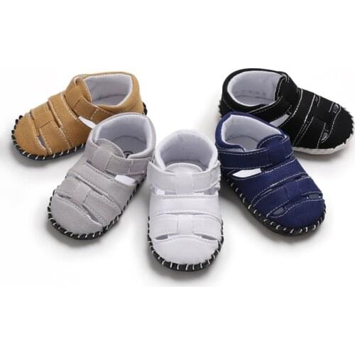 Baby Canvas Sandal for Baby Boys Girls Spring Summer Soft Bottom Anti-Slip Pre-Walker 2020 New First Walker Infant Toddler