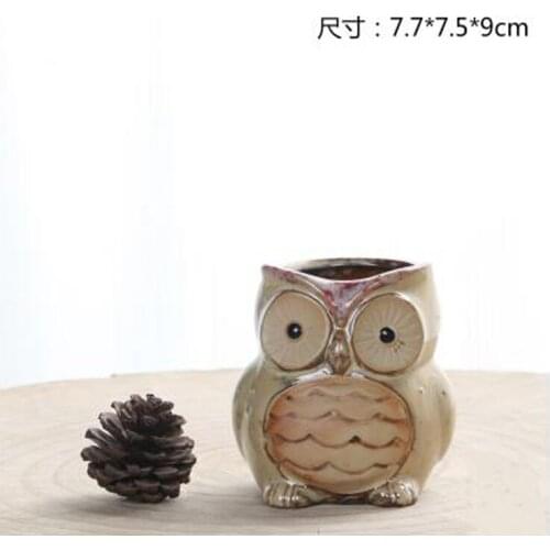 Hedgehog Cement pots molds Owl shaped Concrete Pot molds owl vase DIY Craft pots Moulds silicone owls concrete mould pot