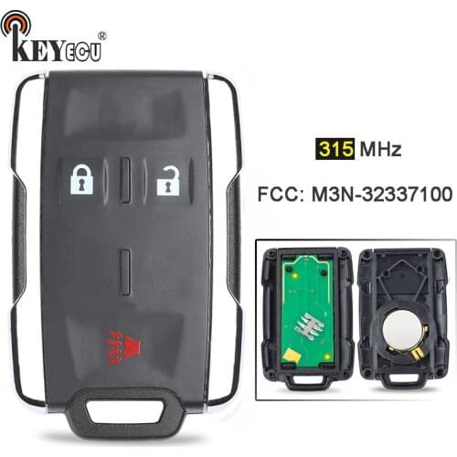 KEYECU 315MHz FCC ID: M3N-32337100 2+1 3 Button Remote Key Fob for Chevrolet Buick Enclave, for Pontiac Torrent 2014-2019