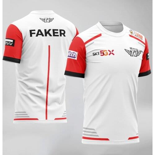 2021 lpl IG RNG TES WE FPX MISS SKT team T-shirt LOL e-sports T1 Player Team Uniform Summer Conquest Short-Sleeved T-Shirt