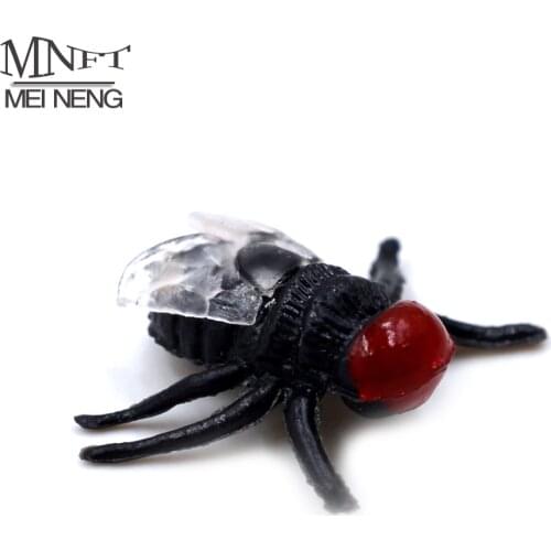 MNFT 20Pcs Fly Fishing Wet Flies Realistic Housefly Insect Bait for Trout Fishing