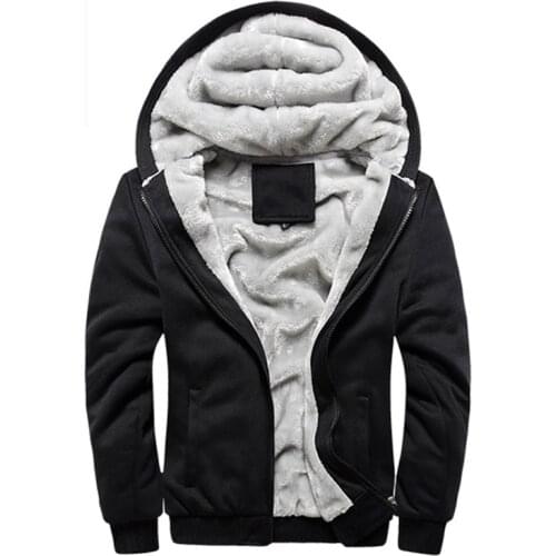 Hoodies Men sweatshirt cardigans thick jacket hooded sweatshirts plus velvet Plus size 5XL sudadera hombre streetwear parkas