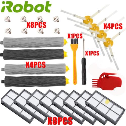 For IRobot Roomba Parts Kit Series 800 860 865 866 870 871 880 885 886 890 900 960 966 980 - Brushes and Filters