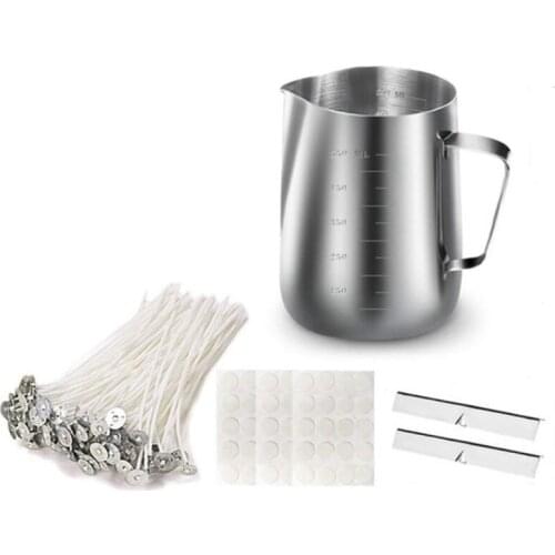 Candle Making Kit,DIY Candles Craft Tools,Candle Make Pouring Pot,Candle Wicks,Wicks Sticker,Candle Wicks Holder