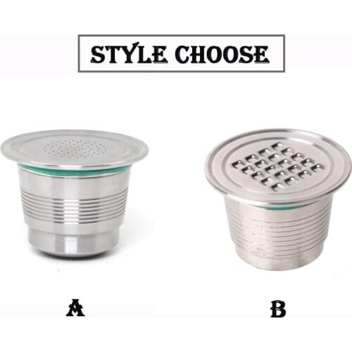Nespresso Machine Coffee Filter Stainless Steel Metal Reusable Capsule Pos Tamper With Press Refillable Coffee Capsules Filters