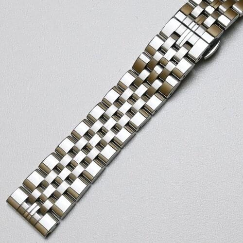 Stainless Steel Watch Bracelet Strap 18mm 19mm 20mm 21mm 22mm Women Men Solid Metal Watch Band For Gear S3 Watch Accessories