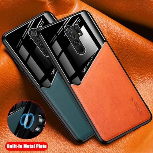 For Xiaomi Redmi Note 7 8 9 10X K20 K30 Pro Max Luxury Leather Case For Redmi 7 8 9 A 9C Mirror Organic Glass Cover
