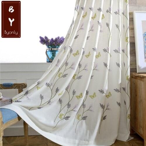 Modern Garden American-Style Village Curtains for Living Dining Room Bedroom