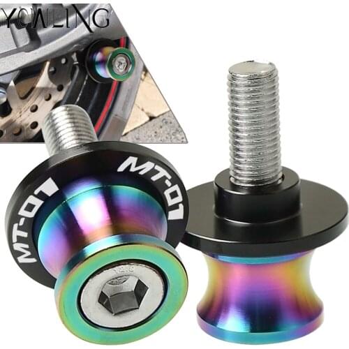 6mm Swingarm Stand Screws CNC Motorcycle Swing Arm Spools Sliders bobbins FOR YAMAHA MT-01 MT01 2004 2005 2006 2007 2008 2009
