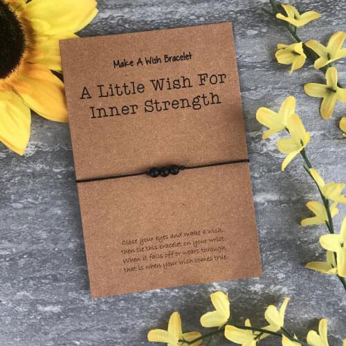 Inner Strength Bracelet Healing Crystals Wish Bracelet Onyx Bracelets Crystal Jewelry Women Men Friendship Healing Crystal Gifts