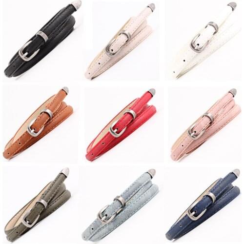 Women Ladies Vintage Skinny Pin Buckle PU Leather Belt Dress Jeans Waistband BLTYN0505