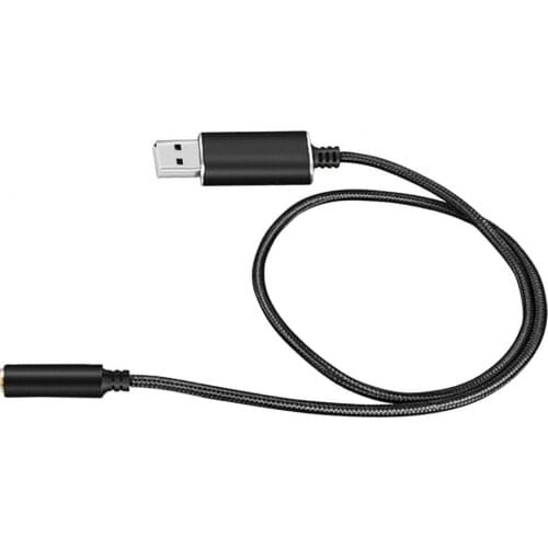 Sound Card Clear Sound Portable Headphone Microphone Jack USB External Sound Card for Computer