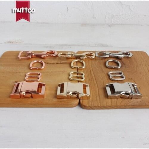 100sets/lotl(metal buckle+adjust buckle+D ring+metal dog clasp/set) 15mm Zinc alloy DIY dog collar accessory sewing 3 colours