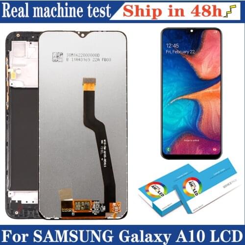 100% Original 6.2'' AMOLED Display for Samsung Galaxy A10 A105 A105F SM-A105F Full LCD Touch Screen Digitizer Repair Parts
