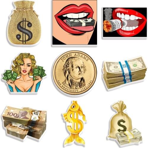 30 Pieces Cash Money Bag Dollar Bill Planar Resin Flatback Cabochon Charms for Crafts DIY Crafts Materials Hair Pendant