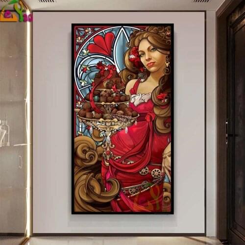 5D Diamond Embroidery Beautiful woman Full Square Diamond Painting Flowers Girl Picture Rhinestone Mosaic Handmade Hobby