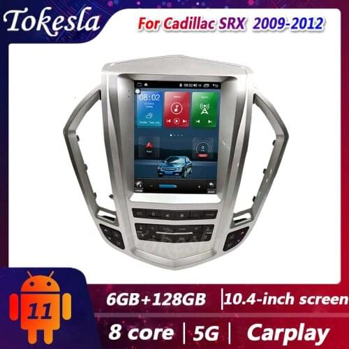 Tokesla Car Radio For Cadillac SRX Telsa Android 11 2 din Stereo receiver Central Multimedia Player DVD Gps Navigation 2009-2012
