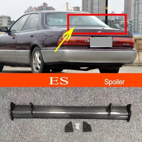 ES 1993-2000 Real Carbon Fiber GT-style Car-styling Sporty Rear Trunk Wing Spoiler for Lexus ES 1993-2000 Sedan