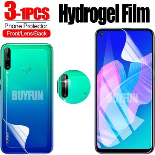 For Huawei P40 Lite E Front Back Camera Hydrogel Film 1-3PCS Screen Protector Lens for huawei p40 pro plus screen Lens film